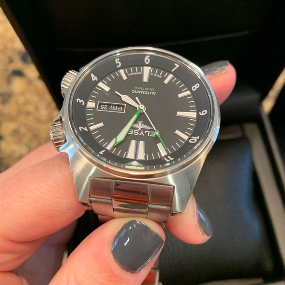 Elysee Men’s Dual Timer 87001 Watch - Picture 3 of 8